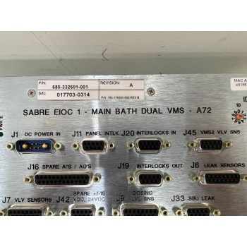LAM Research 685-332601-001 SABRE EIOC 1 MAIN BATH DUAL VMS A72 Controller